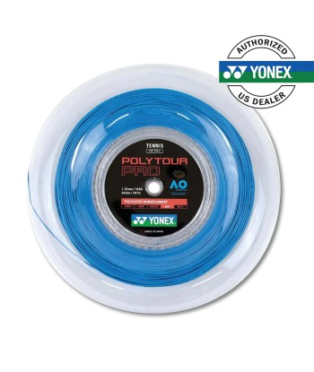 Yonex Polytour Pro 115 / 18 200m Tennis String Reel (Blue) Comparez plus de prix