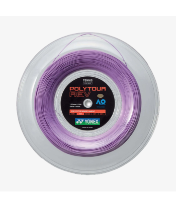 Yonex Polytour Rev 120 / 17 200m Tennis String Reel (Purple) une grave pollution 