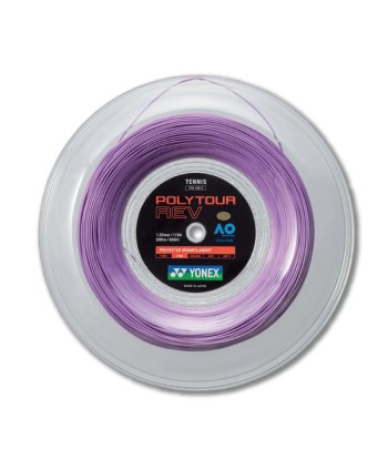 Yonex Polytour Rev 120 / 17 200m Tennis String Reel (Purple) une grave pollution 