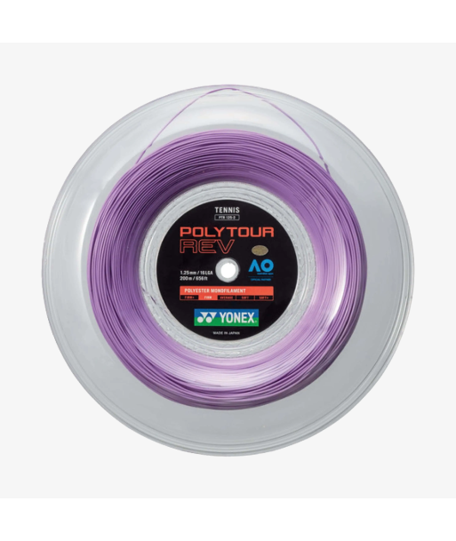 Yonex Polytour Rev 125 / 16L 200m Tennis String Reel (Purple) l'achat 