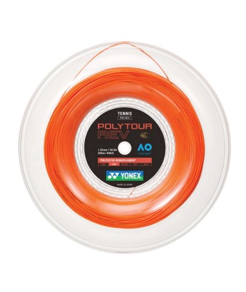 Yonex Polytour Rev 125 / 16L 200m Tennis String Reel (Bright Orange) soldes