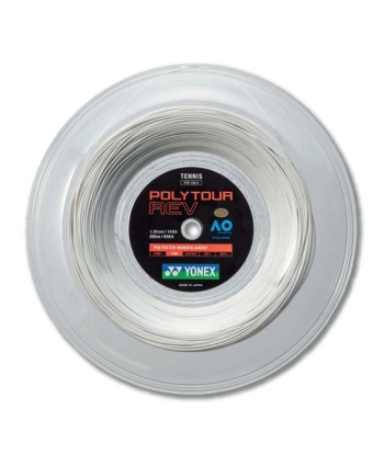 Yonex Polytour Rev 130 / 16 200m Tennis String Reel (White) 2024