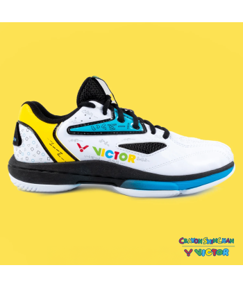 Victor x Crayon Shin Chan Junior Court Shoes A39JRCS AC (White/Black) JUSQU'A -70%! 