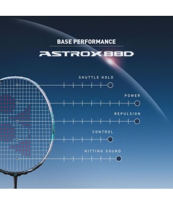 Yonex Astrox 88 D Pro (Silver/Black) 2024 brillant des détails fins