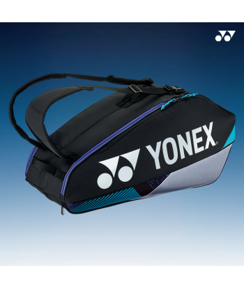 Yonex BAG92426BKS (Black/Silver) 6pk Pro Badminton Tennis Racket Bag les muscles