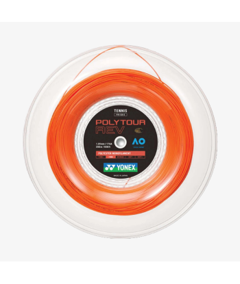 Yonex Polytour Rev 120 / 17 200m Tennis String Reel (Bright Orange) livraison et retour toujours gratuits