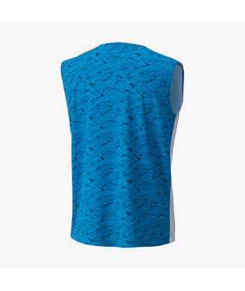 Yonex Men's Very Cool Dry Sleeveless Tournament Shirts 10614 (Blue) à prix réduit toute l'année