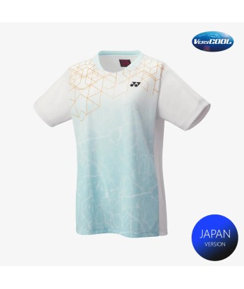 Yonex Women's Crew Neck Tournament Shirts 20814 (White) rembourrage situé sous