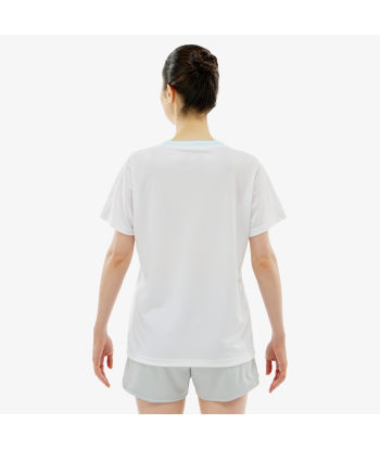 Yonex Women's Crew Neck Tournament Shirts 20814 (White) rembourrage situé sous