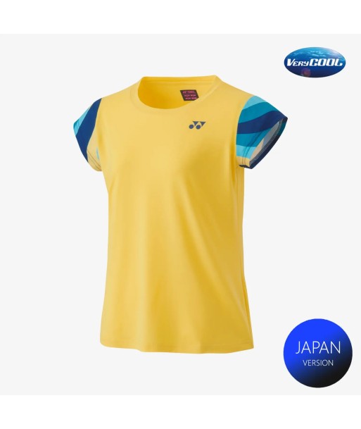 Yonex Women's Crew Neck Shirt 20754 (Soft Yellow) votre restaurant rapide dans 