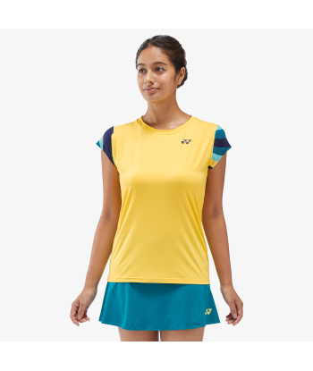 Yonex Women's Crew Neck Shirt 20754 (Soft Yellow) votre restaurant rapide dans 