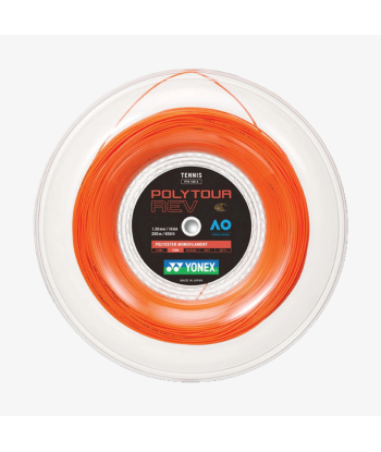 Yonex Polytour Rev 130 / 16 200m Tennis String Reel (Bright Orange) plus qu'un jeu 