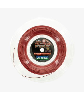 Yonex Polytour Fire 125 / 16L 200m Tennis String Reel (Red) Jusqu'à 80% De Réduction