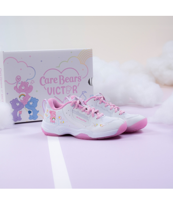 Victor x Care Bears Junior Court Shoes A-CBCJR AI (White/Pink) Venez acheter