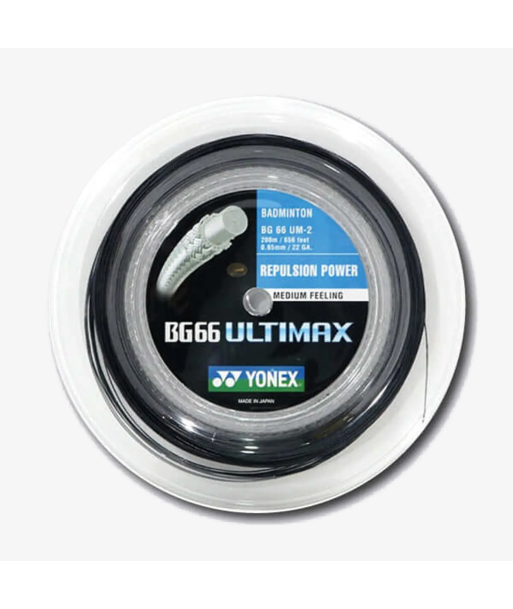 Yonex BG 66 Ultimax 200m Badminton String (Black) basket pas cher