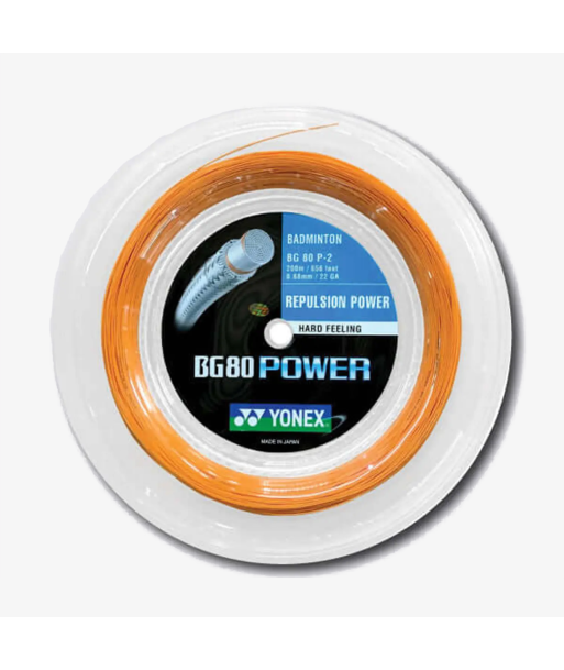 Yonex BG 80 Power 200m String (Bright Orange) l'achat 