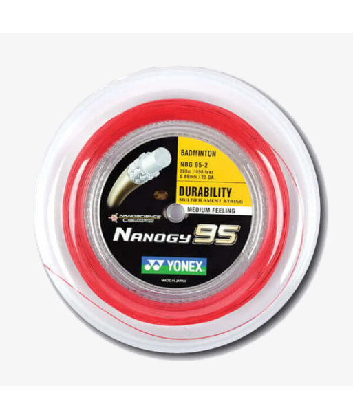 Yonex Nanogy 95 200m Badminton String (Red) Dans la société mordern