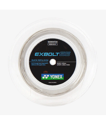 Yonex Exbolt 65 200m Badminton String (White) est présent 