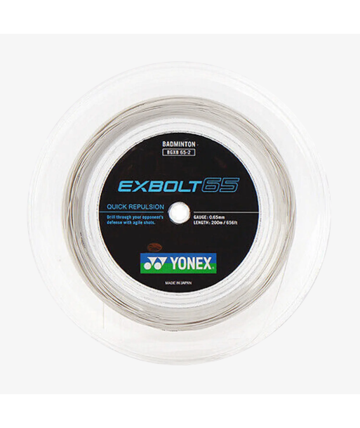 Yonex Exbolt 65 200m Badminton String (White) est présent 