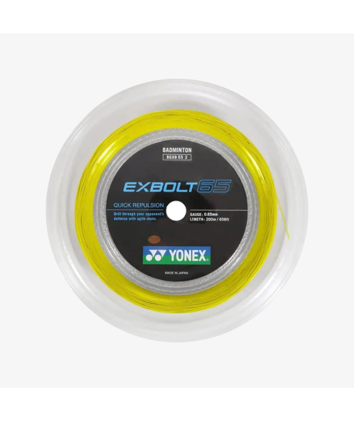 Yonex Exbolt 65 200m Badminton String (Yellow) livraison et retour toujours gratuits