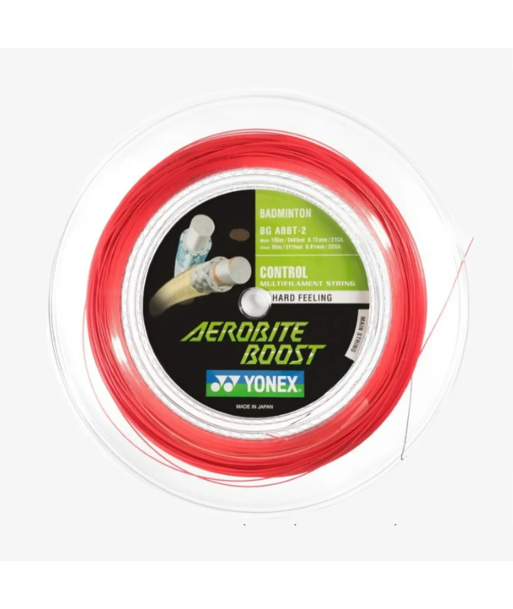 Yonex Aerobite Boost 200m Badminton String (Grey/Red) commande en ligne