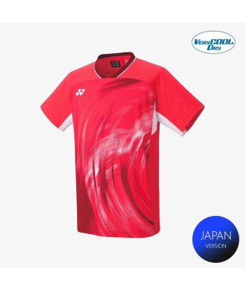 Yonex Men's Crew Neck Tournament Shirt 10568PR (Pearl Red) Les êtres humains sont 