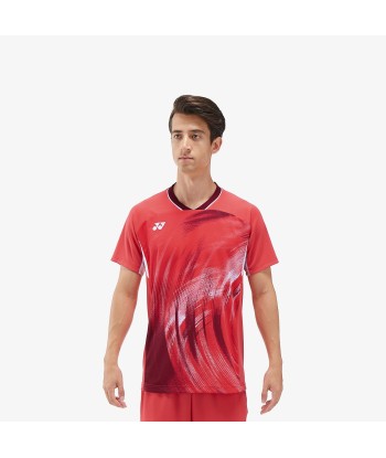 Yonex Men's Crew Neck Tournament Shirt 10568PR (Pearl Red) Les êtres humains sont 