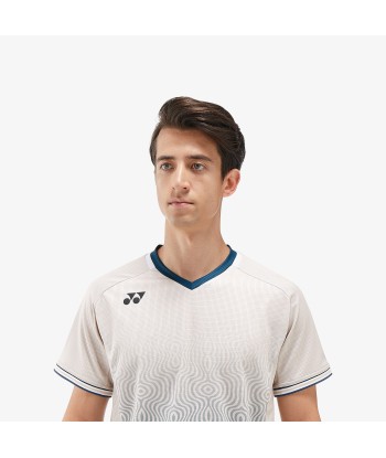 Yonex Men's Crew Neck Tournament Shirt 10567OM (Oatmeal) Economisez 