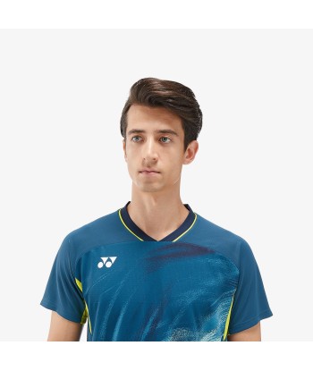 Yonex Men's Crew Neck Tournament Shirt 10568NSK (Night Sky) Economisez 