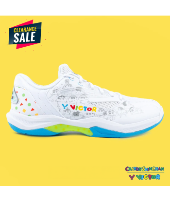 Victor x Crayon Shin Chan Court Shoes A39CS A (Bright White) pas cher