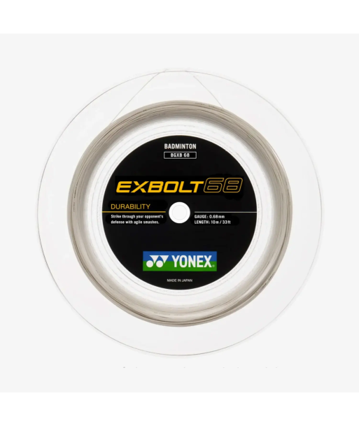 Yonex Exbolt 68 200m Badminton String (White) Comparez et commandez 