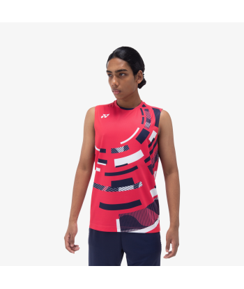 Yonex Men's Sleeveless Game Shirts 10579 (Geranium Pink) france