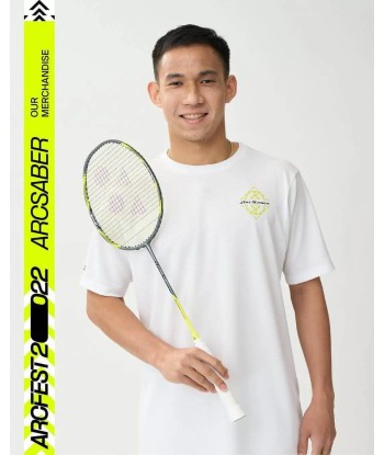 Yonex ArcSaber 7 Play (Gray/Yellow) - PreStrung le des métaux précieux