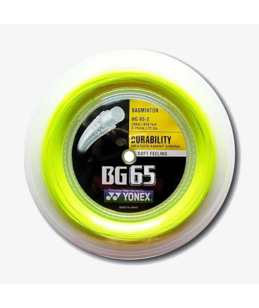 Yonex BG 65 200m Badminton String (Yellow) À commander