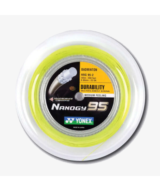 Yonex Nanogy 95 200m Badminton String (Flash Yellow) prix pour 