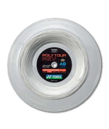 Yonex Polytour Rev 125 / 16L 200m Tennis String Reel (White) Dans la société mordern